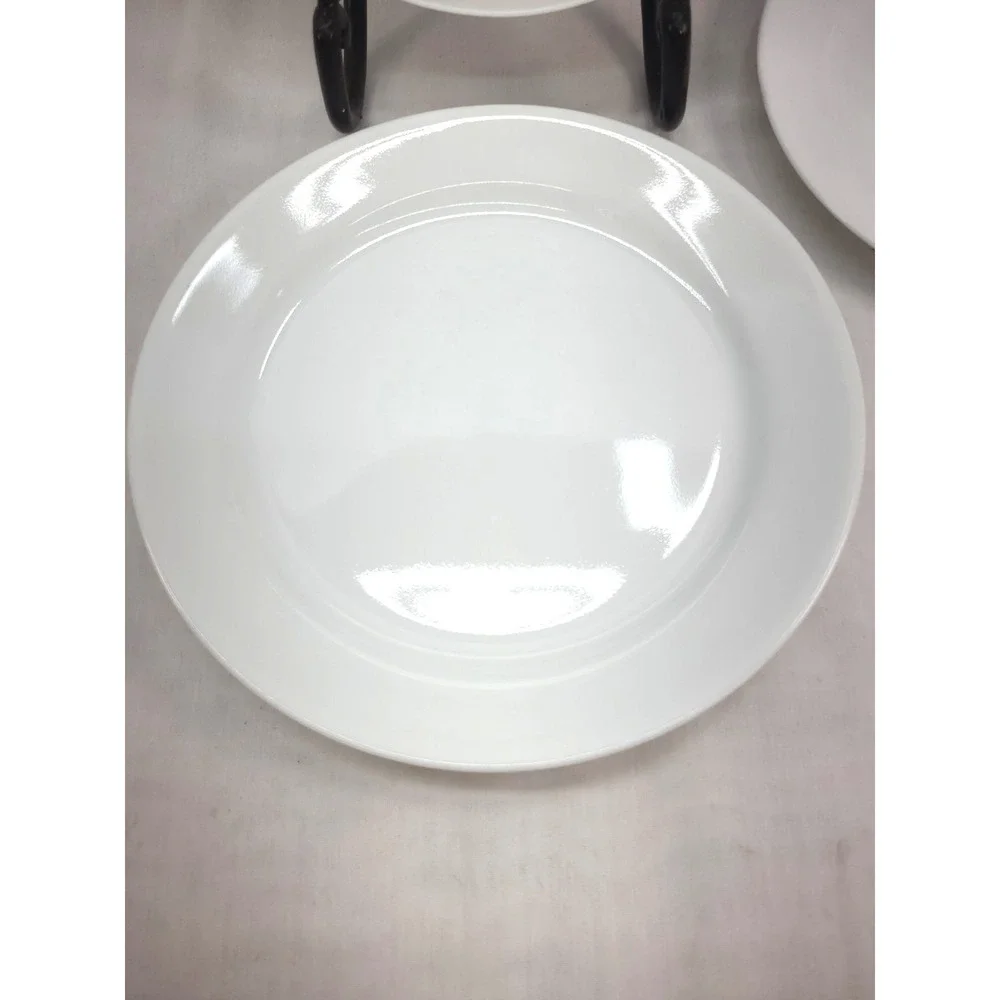 Corelle Livingware Winter Frost White 10 inch Dinner Plate Set of 4‎